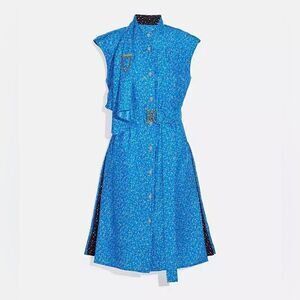 Coach • Dot Sleeveless Dress With Belt